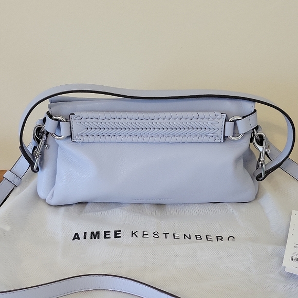 Aimee Kestenberg Light Blue Convertible Crossbody Shoulder Bag - Picture 1 of 9
